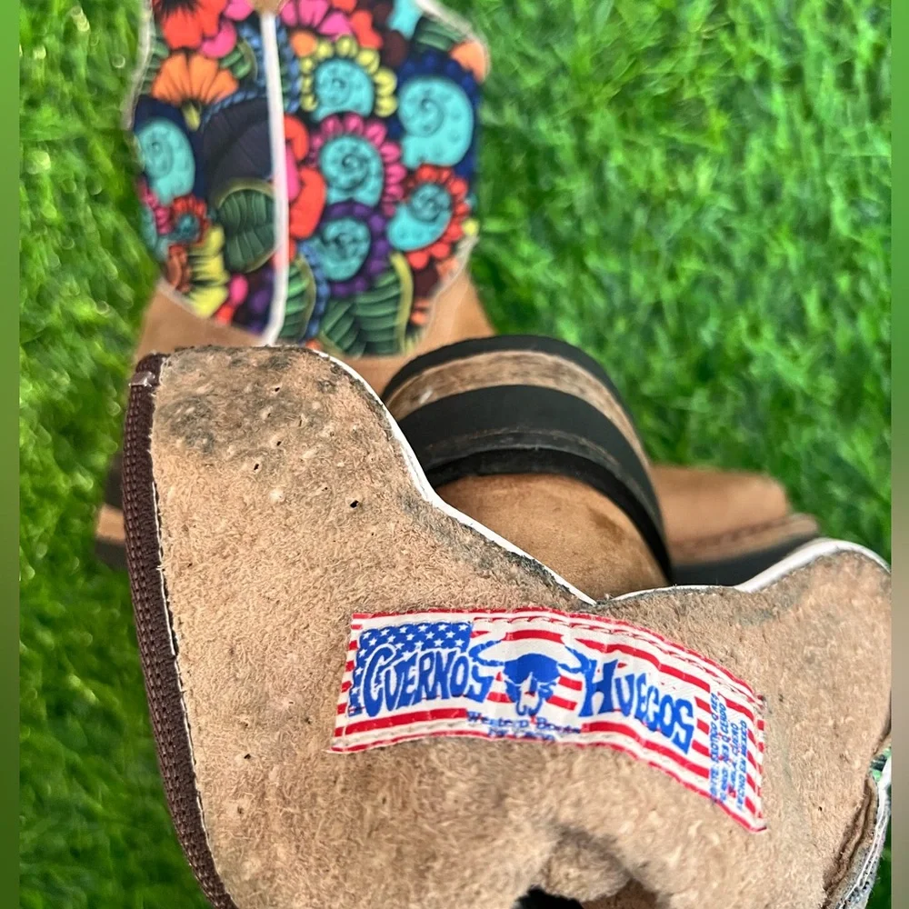 Cuernos Girls Western Boots Size 11 - Picture 7 of 10